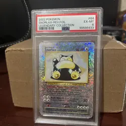 PSA 6 Snorlax 64/110 Legendary Collection . Reverse Holo Pokemon 2002 EX MT - Image 1