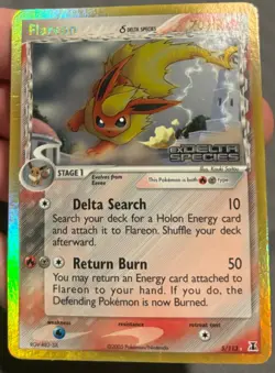 Pokemon EX DELTA SPECIES - #5/113 Flareon - Reverse Holo - ENG - Damage - Image 1