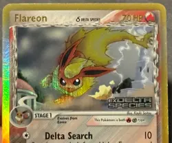 Pokemon EX DELTA SPECIES - #5/113 Flareon - Reverse Holo - ENG - Damage - Image 2