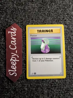1999 POKEMON TRAINER Shadowless 1ST EDITION #94/102 POTION NM - Image 1