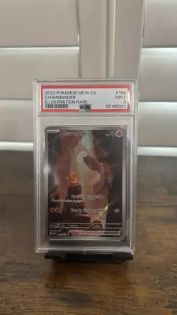 Pokemon TCG Charmander 168/165 151 IR Illustration Rare 2023 English PSA 9 Mint - Image 1
