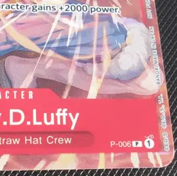 Bandai One Piece Card Game Monkey D. Luffy P-006 Character Card Lot (6 Cards) - Image 4