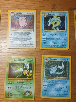 Vintage Pokemon And Pocket Monsters Hologram Card Lot Of 10 All Origion Cards - Image 3