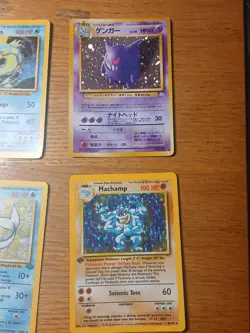 Vintage Pokemon And Pocket Monsters Hologram Card Lot Of 10 All Origion Cards - Image 4