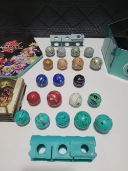 BAKUGAN - Ability Cards, Gate Cards, Bakuclip, Battle Brawlers, Hexagonal Tin - Image 1