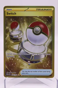 Switch 206/165 Hyper Rare Gold Sv: Scarlet & Violet 151 Pokemon Card NM - Image 1