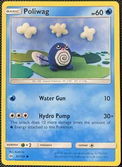 Poliwag 30/149 SM Base Set Regular - Pokemon Card - Image 1