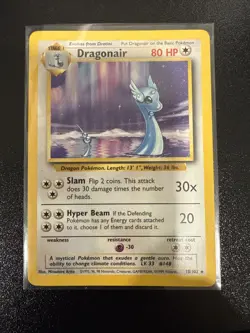 Pokemon TCG Base Set Dragonair Card 18/102 LP Vintage WOTC - Image 1