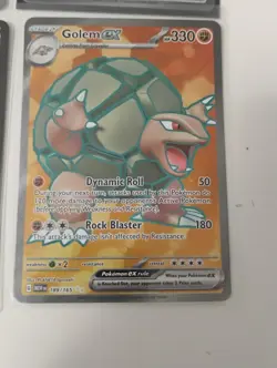 Pokemon Illustration Rare/Gold Secret Rare/Hoopa/Cramorant/Golem Full Art Cards - Image 2