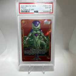 Dragon Ball Super Frieza SB02-054 Alternate Art Foil PSA 10 Card 2025 - Image 1