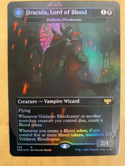 MTG 1x FOIL Dracula Lord of Blood # 338 Innistrad Crimson Vow Magic the x1 NM - Image 1