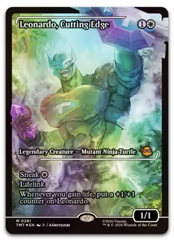 Leonardo, Cutting Edge (Showcase) #281 (Foil) (NM) TMT Magic MTG - Image 1