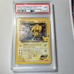 Pokemon Rocket's Zapdos Celebrations 15/132 Classic Collection Holo PSA 9 2021 - Image 1