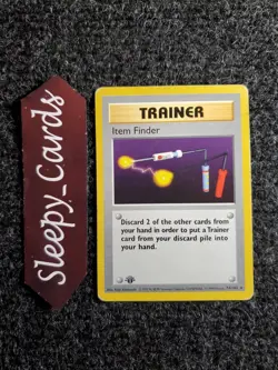 Item Finder - 74/102 - Pokemon Base Set Shadowless 1st Edition Rare Card WOTC HP - Image 1