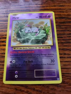 Mew 53/108 Evolutions Reverse Holo Pokemon Card (Lily Pad Mew) - Image 1