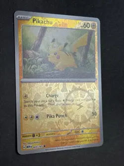 Pikachu 025/165 Cosmos Holo Costco Scarlet & Violet 151 Pokemon TCG NM - Image 4