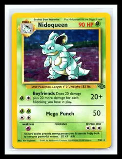 💥 NIDOQUEEN HOLO Rare # 7/64 | JUNGLE SET | Pokemon 1999 TCG Vintage Card - Image 1