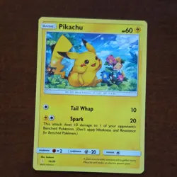 Pokemon TCG Pikachu Sun & Moon Trainer Kit 14/30 Regular Common English 60 HP - Image 1