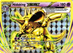 Pokemon TCG Nidoking BREAK XY Evolutions 46/108 Ultra Rare Holo NM - Image 1