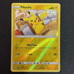 Pokemon TCG Pikachu 55/236 Unified Minds Common Reverse Holo - NM - Image 1