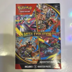 Pokemon Mega Evolution Booster Bundle Box 2025, 6 Booster Packs, English - Image 1