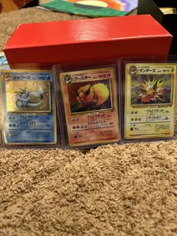 Pokemon TCG Flareon Vaporeon And Jolteon Japanese Pocket Monsters Jungle Set - Image 1