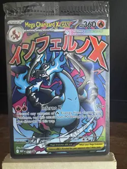 SEALED Pokemon TCG Mega Charizard X ex 023 Mega Evolution Promo & Oricorio ex - Image 1