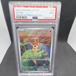 Pokemon Victini Promo Holo Sv: Scarlet & Violet 208 PSA 9 2025 - Image 1