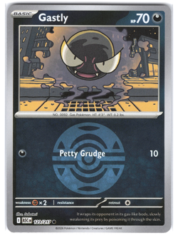 Gastly 123/217 Dusk Ball Reverse Holo Ascended Heroes NM Pokemon TCG - Image 1