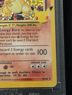Pokemon TCG Charizard 4/102 Celebrations Classic Collection - Mint Condition - Image 4