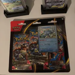 Pokemon TCG Mega Evolution Triple Blister Pack Psyduck NEW SEALED 🚚✅ - Image 3