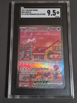 Pokemon TCG SEALED Mew Ex SVP 053 Scarlet Violet 151 UPC Black Star Promo - Image 1