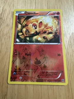 Pokemon - Chimchar - 15/135 - Common - Reverse Holo - BW Plasma Storm - NM - Image 1