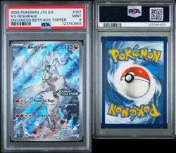 2025 POKEMON JTG EN-JOURNEY TOGETHER #167 N'S RESHIRAM STAMPED PROMO PSA 9 - Image 3