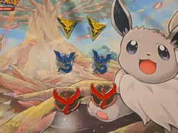 One Set (3x) Pokemon Go Team Pins - Mystic, Valor, Instinct - Image 2