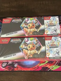 Pokemon TCG Prismatic Evolutions Surprise Box and Booster Bundle Sealed lot of 2 - Image 1