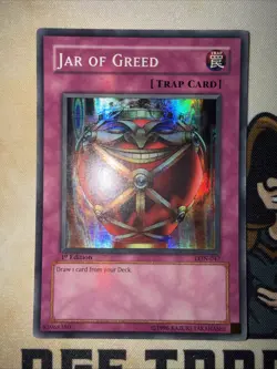 Jar of Greed - LON-047 - Super Rare - 1st Edition - Yugioh LP - Image 2