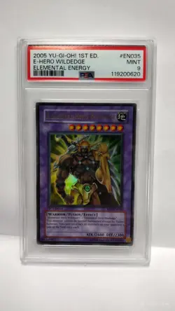 Yu-Gi-Oh Elemental Hero Wildedge EEN-EN035 1st ED PSA 9 - Image 1