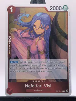 Nefeltari Vivi Rare Foil OP13-012 Carrying on His Will - One Piece English NM - Image 1