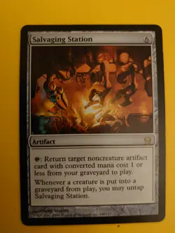 MTG Card. Salvaging Station. Fifth dawn Rare Artifact - Image 1