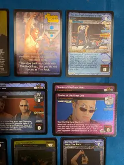 WWE Raw Deal Cards The Rock/Peoples Champ Set - Image 3