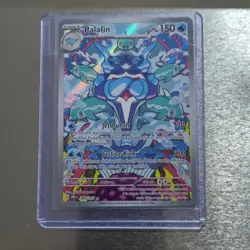 Pokemon Palafin Illustration Rare Full Art Holo 200/197 Obsidian Flames Card - Image 1