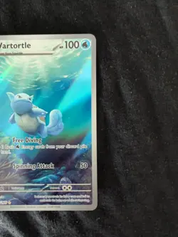 Pokemon TCG Scarlet & Violet Wartortle 171/165 Illustration Rare Holo Card NM - Image 2