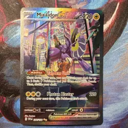 Pokemon 2023 Miraidon ex #244/198 SV1EN Ultra Rare Holo Ability Card - Image 3