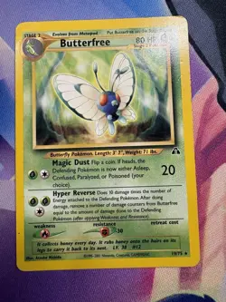 Butterfree 19/75 Pokemon Card TCG Neo Discovery Unlimited Rare - Image 1