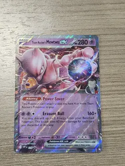 Team Rocket's Mewtwo ex 216 Sv: Scarlet & Violet Promo Cards Holo - Image 1