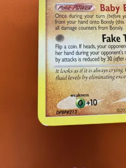 Bonsly LV.6 71/130 Common Diamond and Pearl Pokemon Card LP 2321 - Image 4