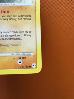 Bonsly LV.6 71/130 Common Diamond and Pearl Pokemon Card LP 2321 - Image 5