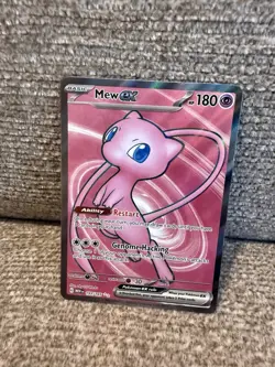 Pokemon Mew EX TCG 193/165Sv: Scarlet & Violet 151 Ultra Rare Art Holo Card - Image 2