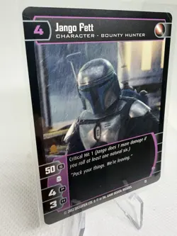 Star Wars TCG Trading Card JANGO FETT 2002 Promo Bounty Hunter Video Game - Image 2